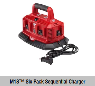 Milwaukee M18™ Six Bay Daisy Chain Rapid Charger- Dival 119.00