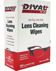 Dival Lens Cleaning Wipes 100/bx-Dival-7.95