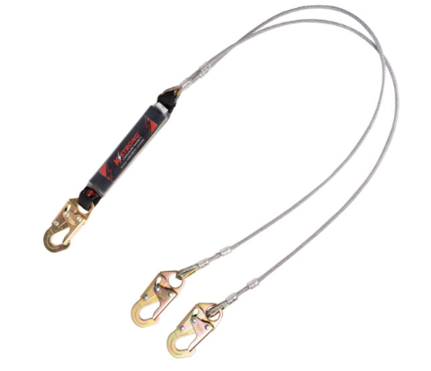 Kstrong 6ft Leading Edge Rated Twin Leg Double Lanyard-Dival-64.50