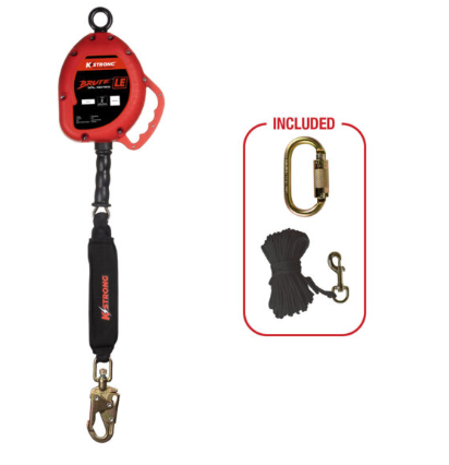 Kstrong Brute LE30ft, Cable Leading Edge SRL With Swivel Snap Hook- Dival- 335