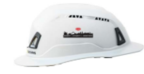 Securis Type II Class C Full Brim Helmet White/Yellow-Warehouse