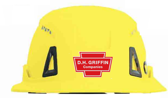 Securis Type II Class C Full Brim Helmet White/Yellow-Warehouse