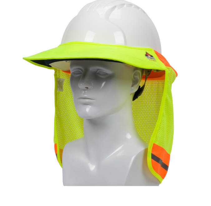 FR Treated Hi-Vis Hard Hat Visor and Neck Shade- pack of 6 for 56.76-State