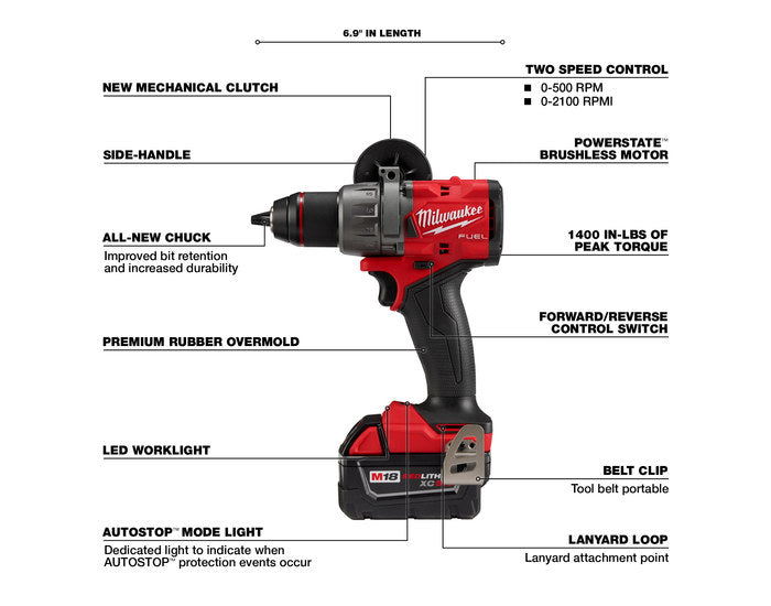 Milwaukee M18 Fuel 1/2 Drill/Driver- Dival 169.00