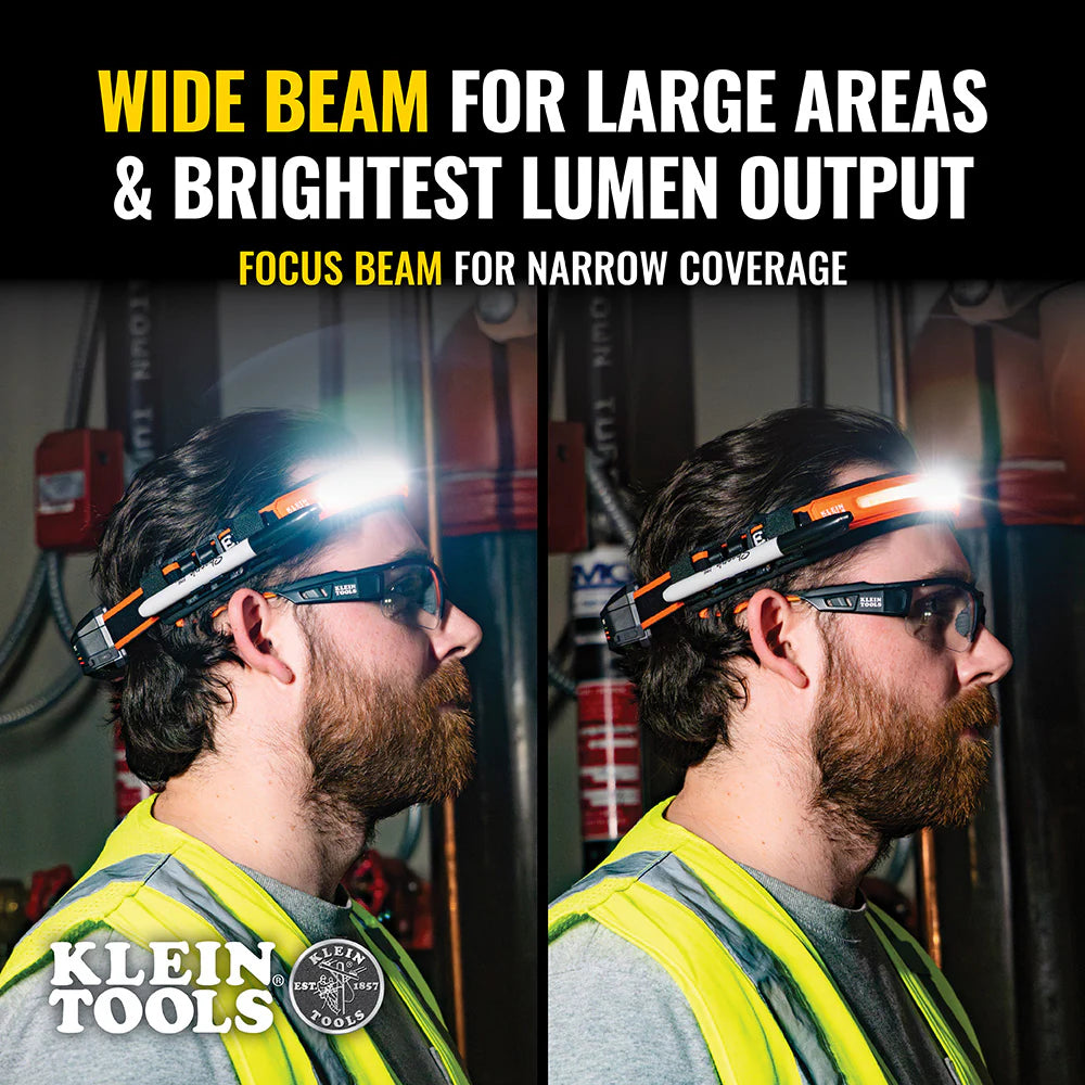Klein Wide Beam Headlamp With Strap-52.07-State