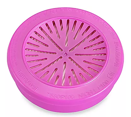 Honeywell North P100 Particulate Cartridge Filters for Air Purifying Respirators, 2 Pack - 12 pack box of 12 47.40-Dival