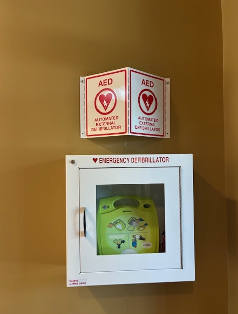AED Full Set up with Sign & Cabinet-2081.20 Full Set-Dival