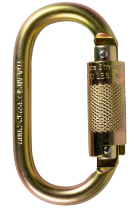 Kstrong Oval Quarter Turn Locking Steel  Carabiner .67" Gate Opening -Dival-8.40