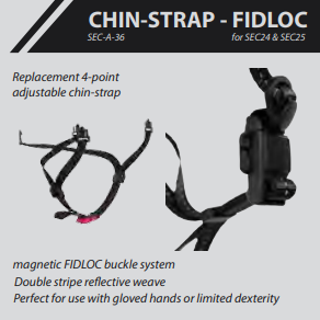 Securis Replacement 4- point adjustable chin-strap with Magnetic-28.00- Warehouse