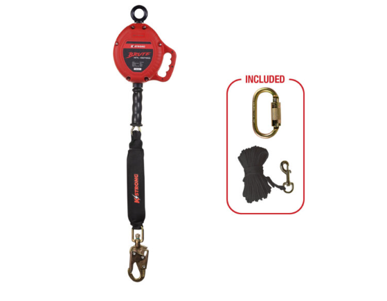 K Strong Brute LE 18ft, Cable Leading Edge SRL With Swivel Snap Hook- Dival 227