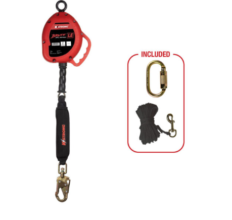 Kstrong Brute LE25ft, Cable Leading Edge SRL With Swivel Snap Hook-Dival 291.50
