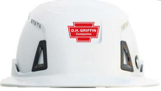 Securis Type II Class C Full Brim Helmet White/Yellow-Warehouse