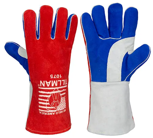 Tillman® Premium Select Split Cowhide Cotton Foam Stick Welding Glove-State-22.35