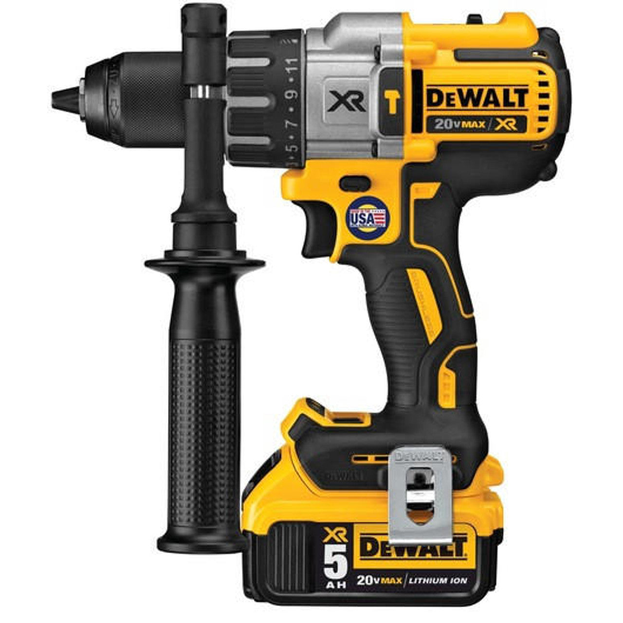 Dewalt 20V MAX* XR® Brushless Cordless 1/2 in. 3-Speed Hammer Drill (Tool Only)- Dival-240
