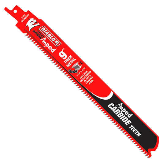 Diablo Carbide Tooth Design -6", 9" or 12" Length, 8 TPI, 10-Pack- Dival