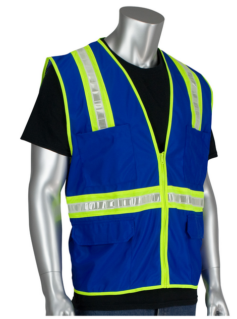 Blue Safety Vest Non-Logo- Spotter-State